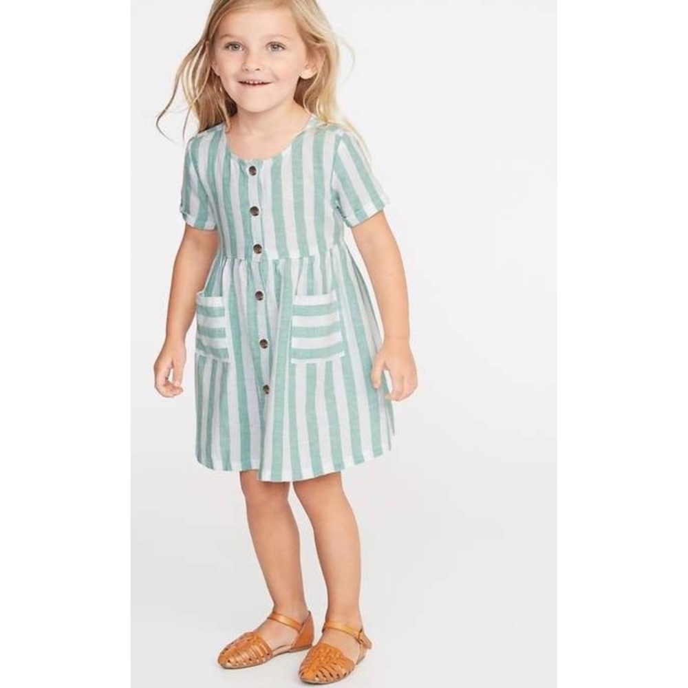 Mint & white dress